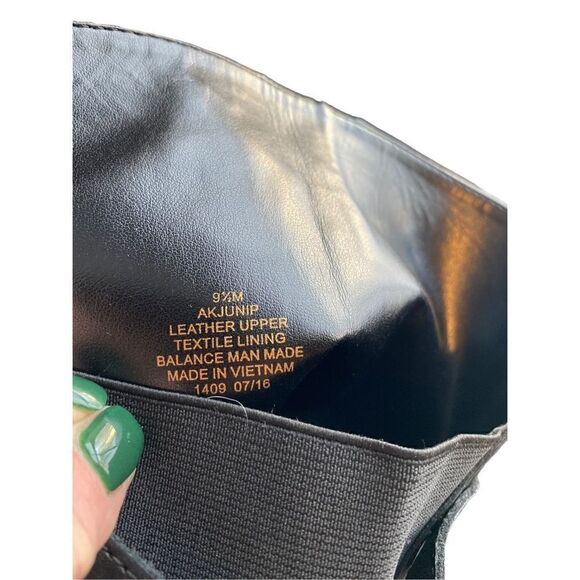 Anne Klein Flex Junip black leather riding boots size 9.5 - Picture 4 of 8